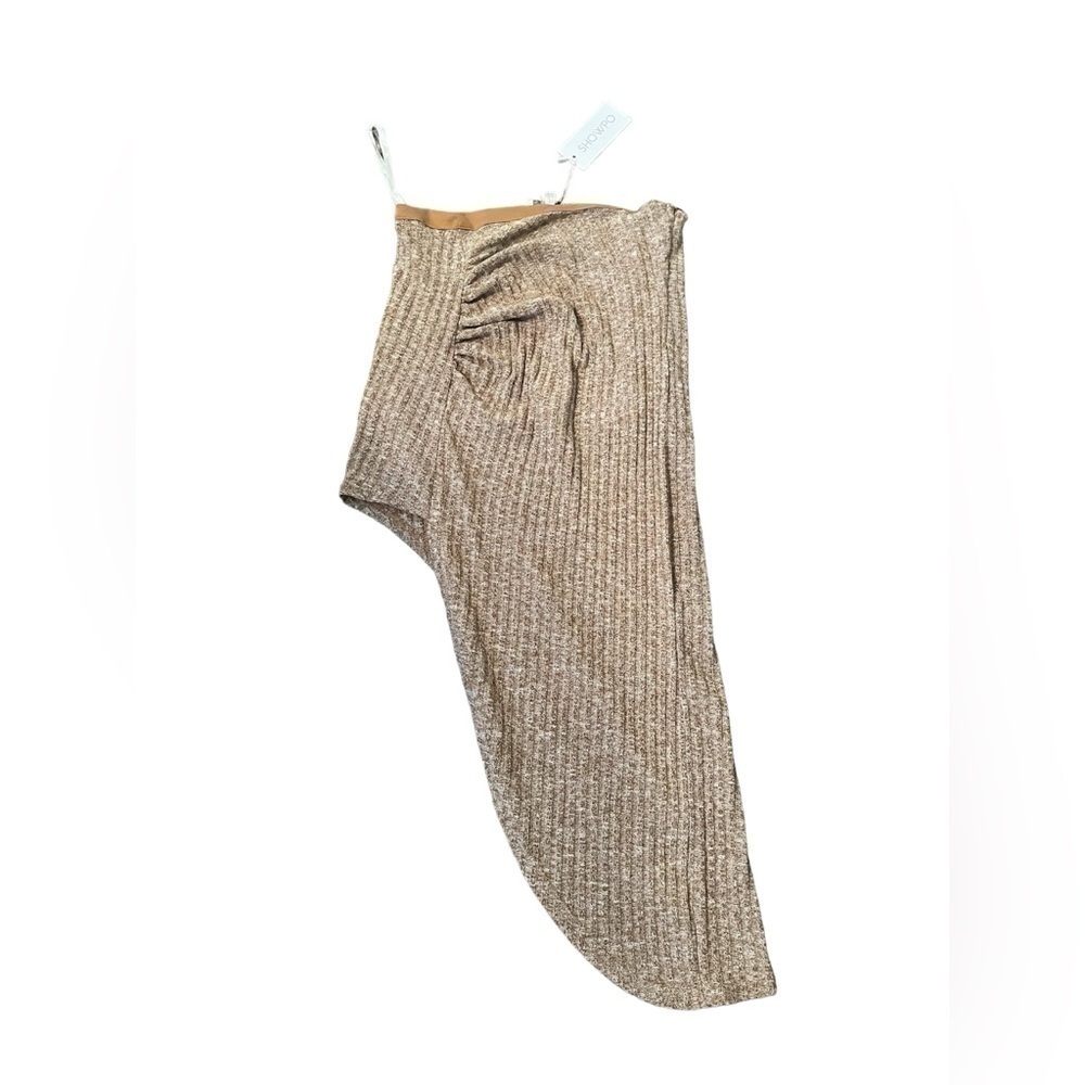 showpo side by side skirt in mocha marle size 12